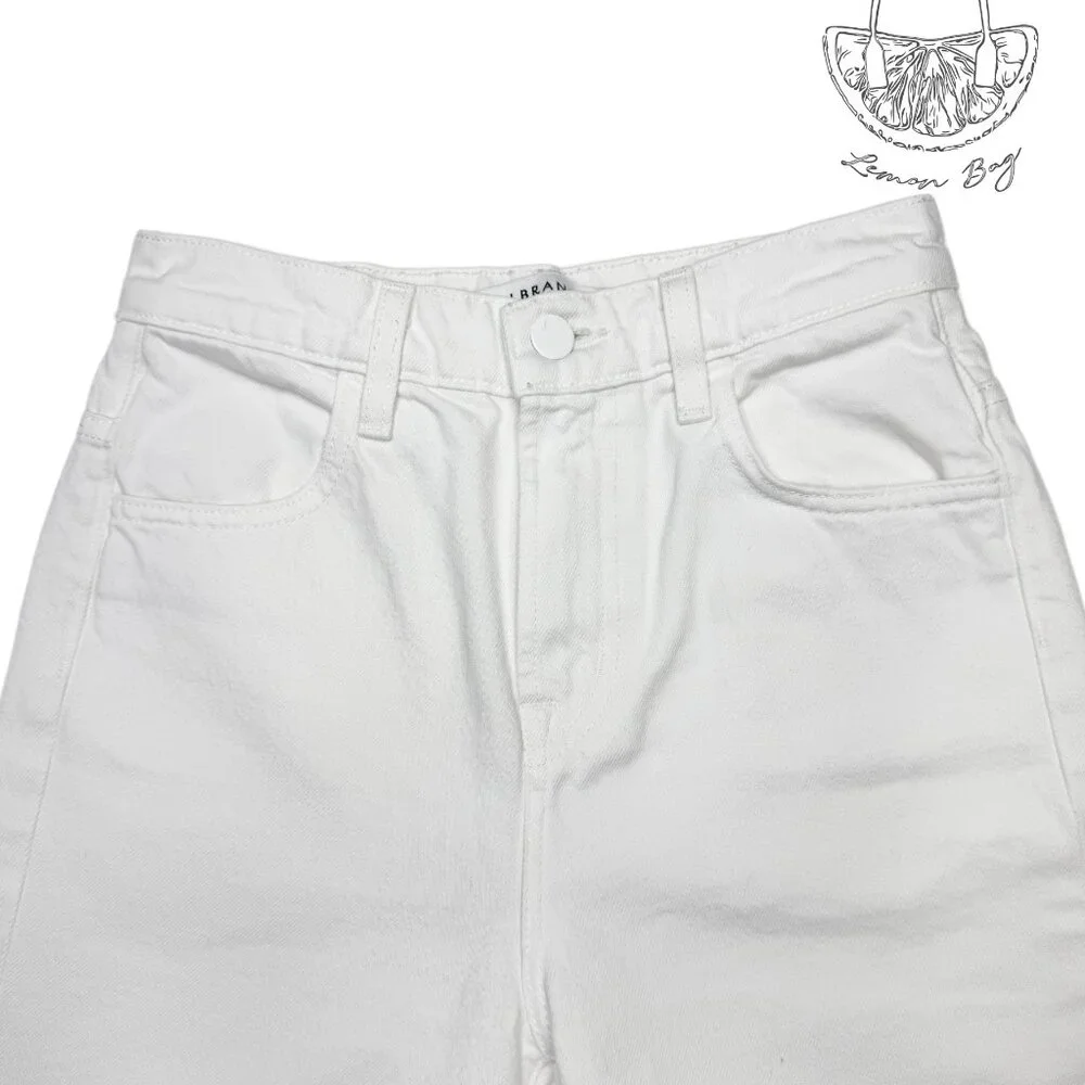 J Brand / High Rise Wide Cropped Jeans / Size 24 / White - Picture 5 of 7